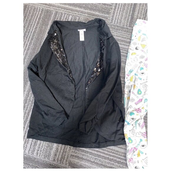 Girls Size 10-12 Clothing Bundle – 7-Piece Lot Tops Pants Shorts Romper – Hearts - Picture 8 of 12